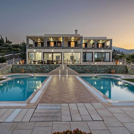 Sea Views At Villa Anemomylos With Heated Pool, Ping Pong And Tennis Agia Pelagia  Luaran gambar