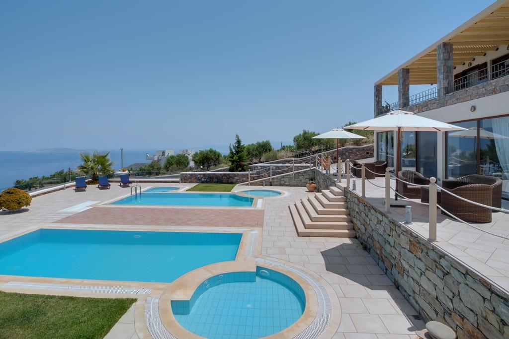 Sea Views At Villa Anemomylos With Heated Pool, Ping Pong And Tennis Agia Pelagia  Luaran gambar