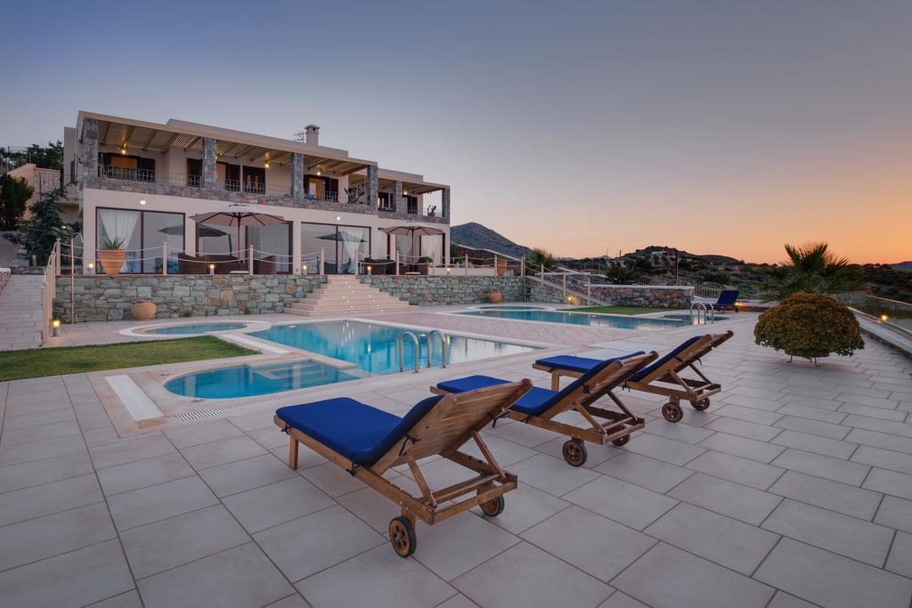 Sea Views At Villa Anemomylos With Heated Pool, Ping Pong And Tennis Agia Pelagia  Luaran gambar