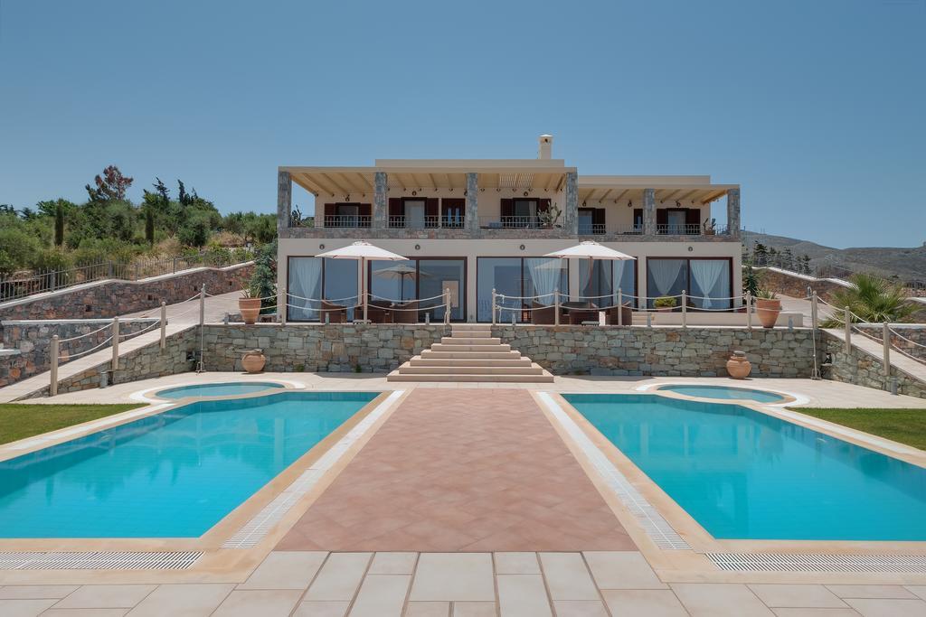 Sea Views At Villa Anemomylos With Heated Pool, Ping Pong And Tennis Agia Pelagia  Luaran gambar