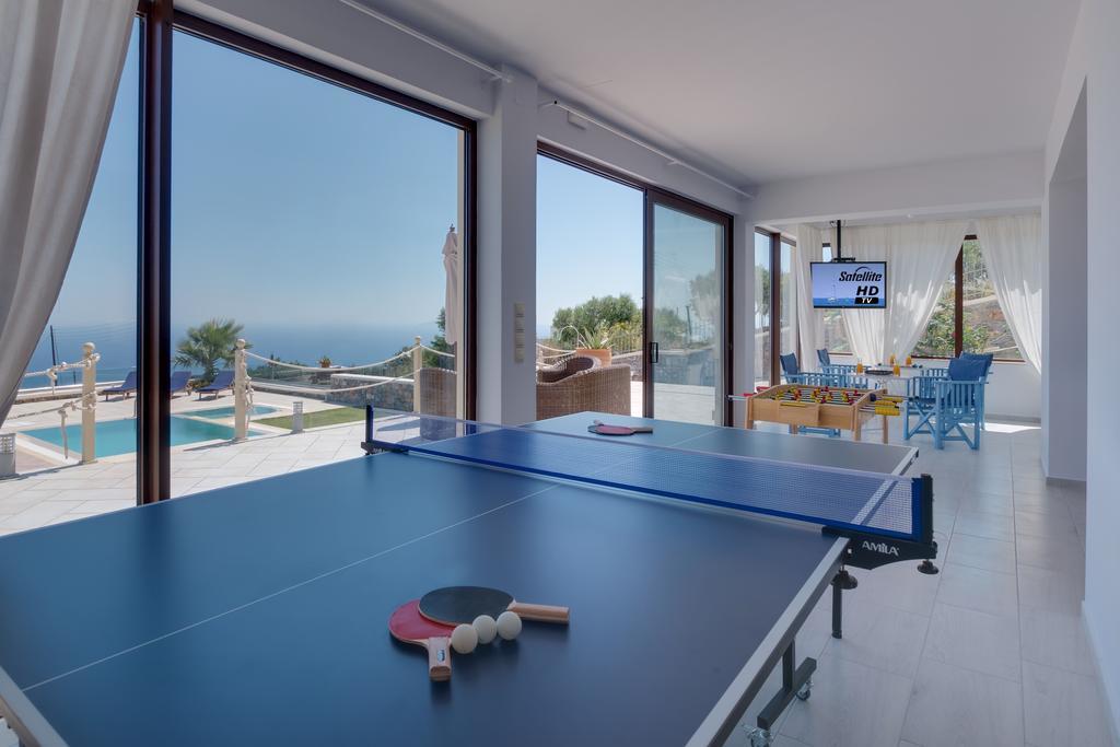 Sea Views At Villa Anemomylos With Heated Pool, Ping Pong And Tennis Agia Pelagia  Luaran gambar