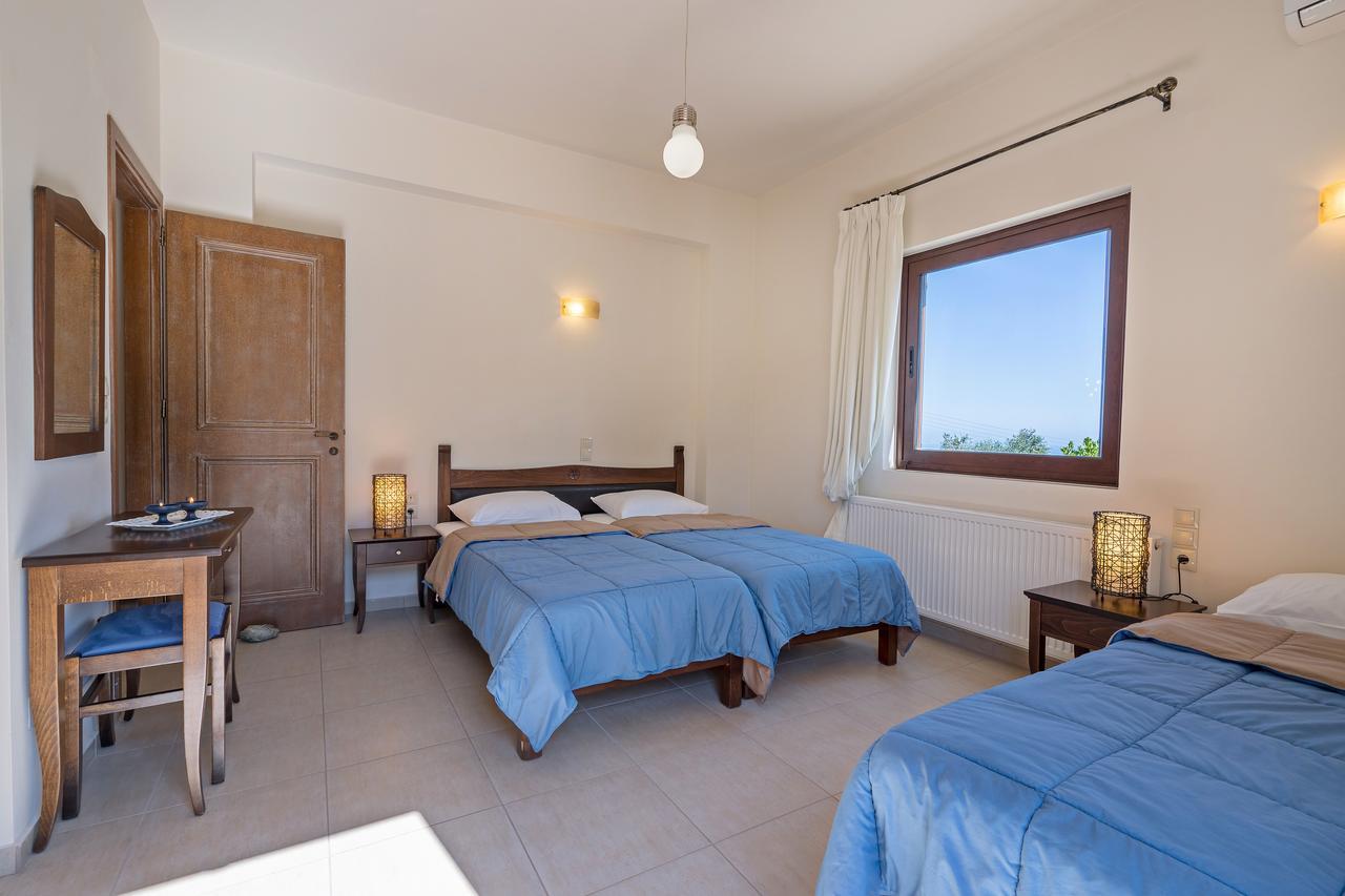Sea Views At Villa Anemomylos With Heated Pool, Ping Pong And Tennis Agia Pelagia  Luaran gambar
