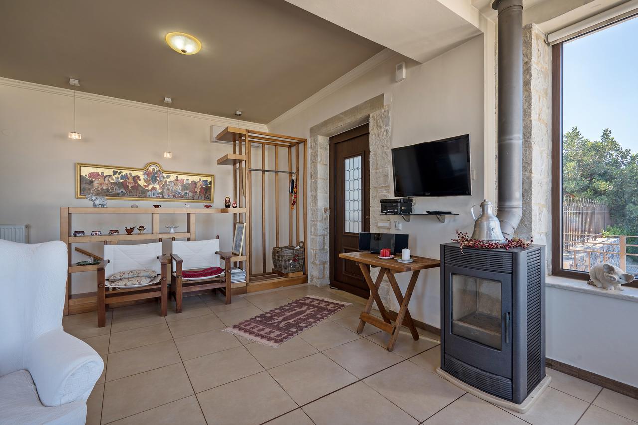 Sea Views At Villa Anemomylos With Heated Pool, Ping Pong And Tennis Agia Pelagia  Luaran gambar