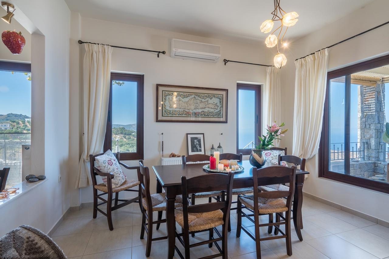 Sea Views At Villa Anemomylos With Heated Pool, Ping Pong And Tennis Agia Pelagia  Luaran gambar